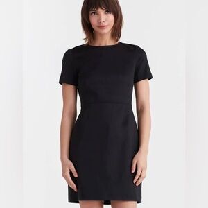 New! Vetta short sleeve sheath dress washed black nwt 856